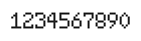 5×8数字点阵字体 ddN58AB0417