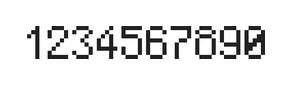 5×8数字点阵字体 ddN58AB0418