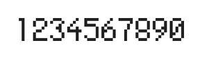 5×8数字点阵字体 ddN58AB0424