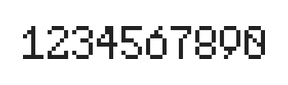 5×8数字点阵字体 ddN58AB0426
