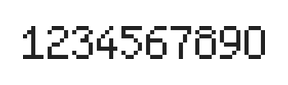 5×8数字点阵字体 ddN58AB0429