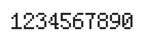 5×8数字点阵字体 ddN58AB0437