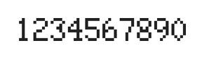 5×8数字点阵字体 ddN58AB0439
