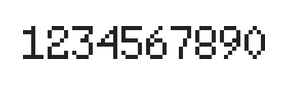 5×8数字点阵字体 ddN58AB0441