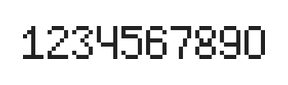5×8数字点阵字体 ddN58AB0442