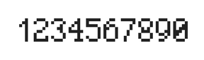 5×8数字点阵字体 ddN58AB0450