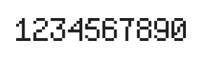 5×8数字点阵字体 ddN58AB0453