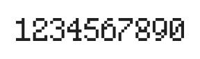 5×8数字点阵字体 ddN58AB0465