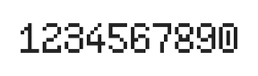 5×8数字点阵字体 ddN58AB0466