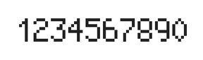 5×8数字点阵字体 ddN58AB0468