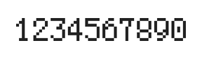5×8数字点阵字体 ddN58AB0475