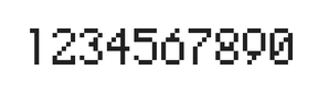 5×8数字点阵字体 ddN58AB0477
