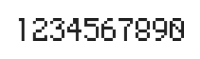 5×8数字点阵字体 ddN58AB0482