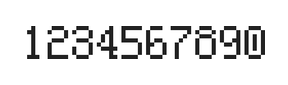 5×8数字点阵字体 ddN58AB0488