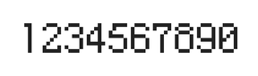 5×8数字点阵字体 ddN58AB0496