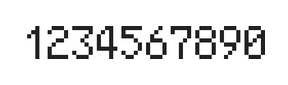 5×8数字点阵字体 ddN58AB0498