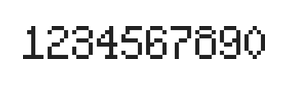 5×8数字点阵字体 ddN58AB0500