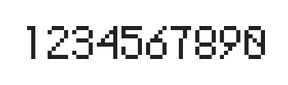5×8数字点阵字体 ddN58AB0503