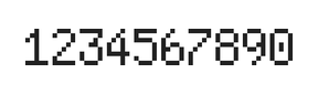 5×8数字点阵字体 ddN58AB0506