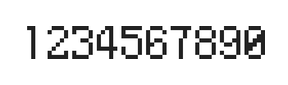 5×8数字点阵字体 ddN58AB0508