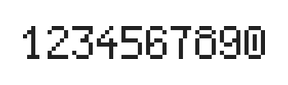 5×8数字点阵字体 ddN58AB0512