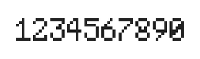 5×8数字点阵字体 ddN58AB0514