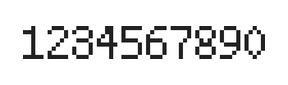 5×8数字点阵字体 ddN58AB0517