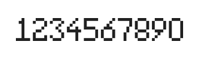 5×8数字点阵字体 ddN58AB0520
