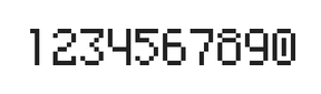 5×8数字点阵字体 ddN58AB0522
