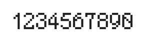 5×8数字点阵字体 ddN58AB0524