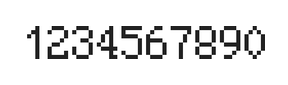 5×8数字点阵字体 ddN58AB0526
