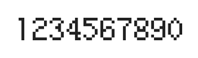 5×8数字点阵字体 ddN58AB0532