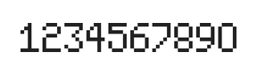5×8数字点阵字体 ddN58AB0545