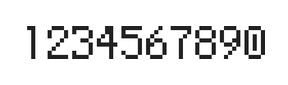 5×8数字点阵字体 ddN58AB0546