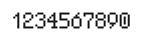5×8数字点阵字体 ddN58AB0551
