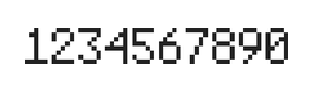 5×8数字点阵字体 ddN58AB0553