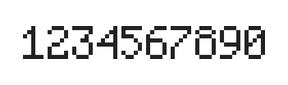 5×8数字点阵字体 ddN58AB0555