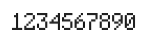 5×8数字点阵字体 ddN58AB0557