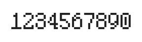5×8数字点阵字体 ddN58AB0558