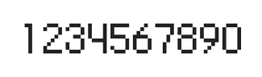 5×8数字点阵字体 ddN58AB0563