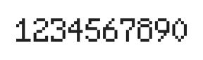 5×8数字点阵字体 ddN58AB0565