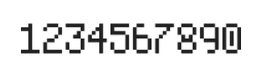 5×8数字点阵字体 ddN58AB0578
