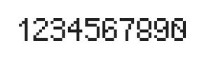 5×8数字点阵字体 ddN58AB0590