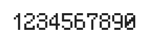 5×8数字点阵字体 ddN58AB0597