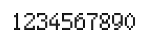 5×8数字点阵字体 ddN58AB0599
