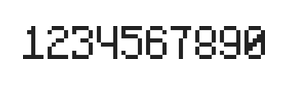 5×8数字点阵字体 ddN58AB0602