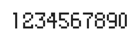 5×8数字点阵字体 ddN58AB0613