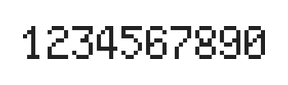 5×8数字点阵字体 ddN58AB0616