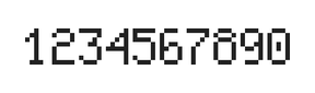 5×8数字点阵字体 ddN58AB0618
