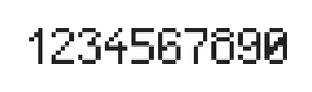 5×8数字点阵字体 ddN58AB0619